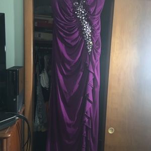 Purple prom dress